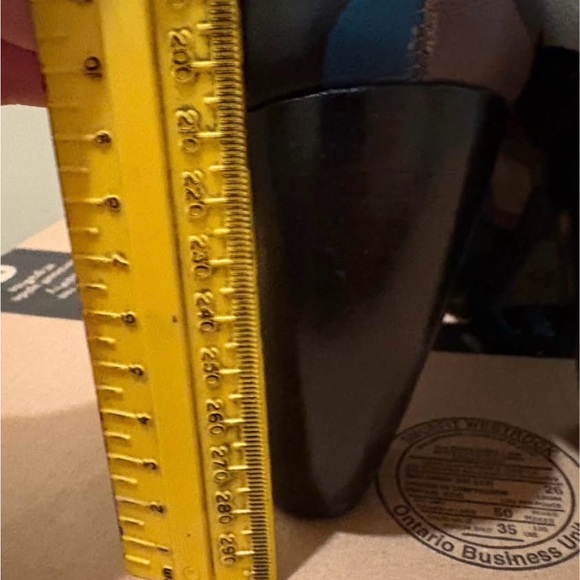 John Fluevog Women's Leather Heels - Black, Gray, Blue - Picture 6 of 6